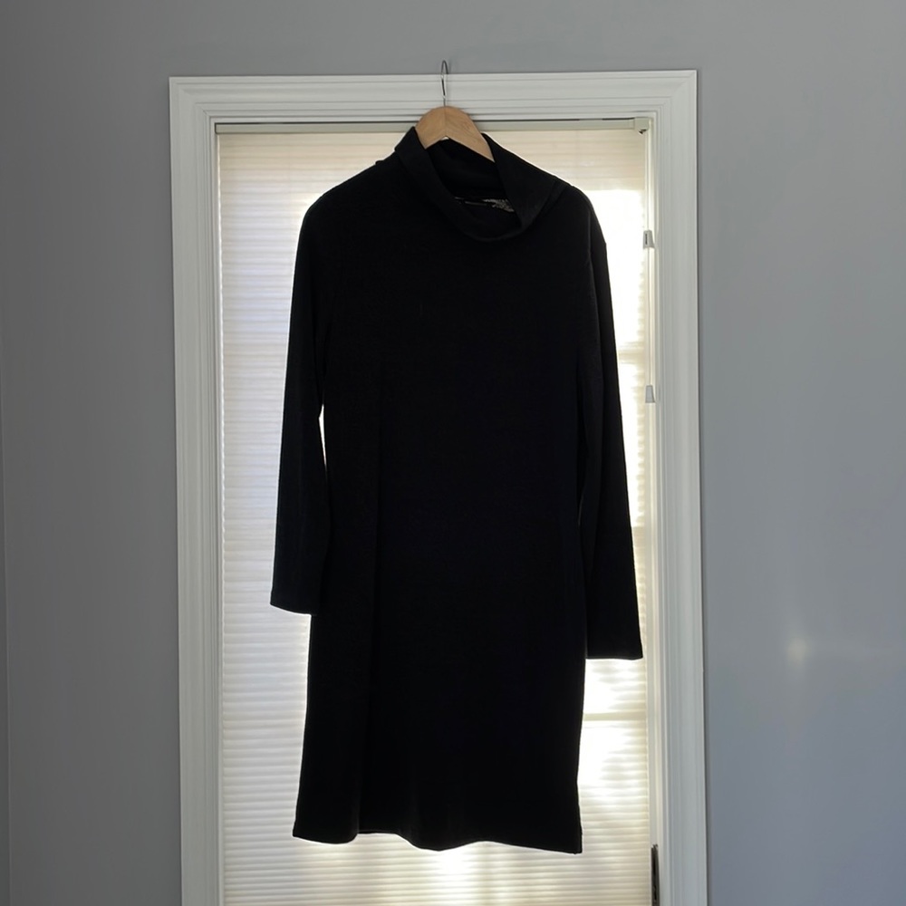 Black sweater dress